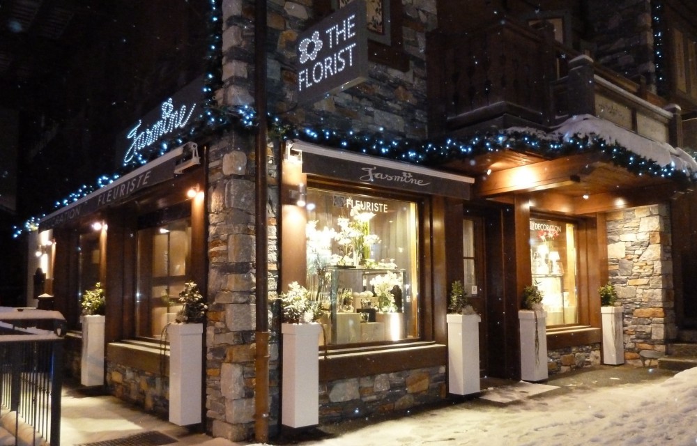 La boutique  Jasmine Fleurs à Courchevel