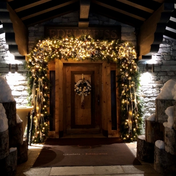 Décoration  de Noël  à Courchevel