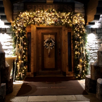 Christmas decoration in Courchevel