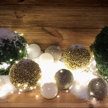 Décoration  de Noël  à Courchevel