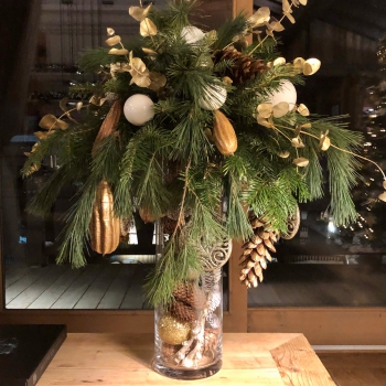 Décoration  de Noël  à Courchevel