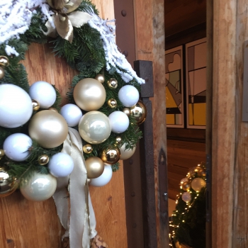 Décoration  de Noël  à Courchevel