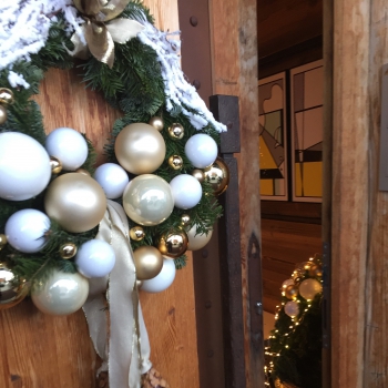 Christmas decoration in Courchevel