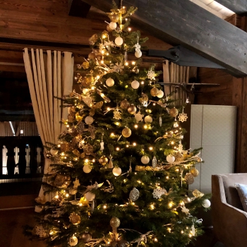 Christmas decoration in Courchevel