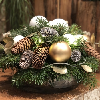 Christmas decoration in Courchevel